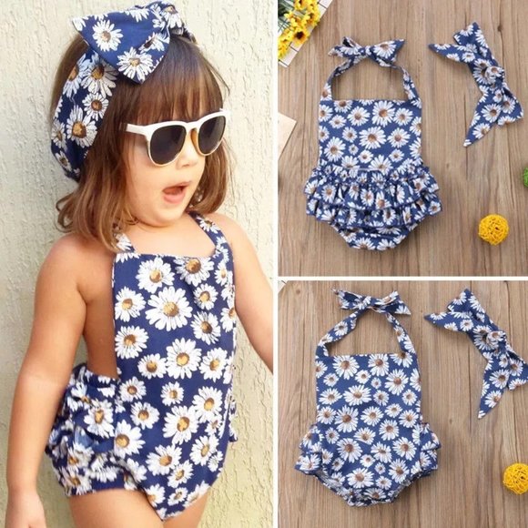 Classy Fashion Closet Other - Sunflower baby romper